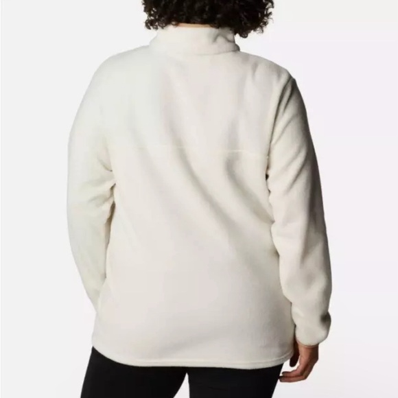 COLUMBIA Size XL Chalk White Benton Springs 1/2 Snap Fleece Pullover Outdoor - Picture 11 of 11